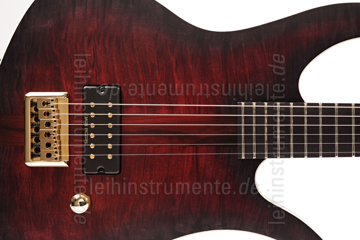 to article description / price Electric MGH GUITARS Blizzard Beast Premium Deluxe - black cherry burst + softcase - made in Germany
