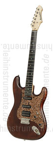 Large view Electric Guitar BERSTECHER Deluxe - Old Whisky / Floral Nature + hard case - made in Germany
