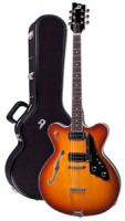 Electric Guitar DUESENBERG FULLERTON HOLLOW Series - Vintage Burst + Custom Line Case