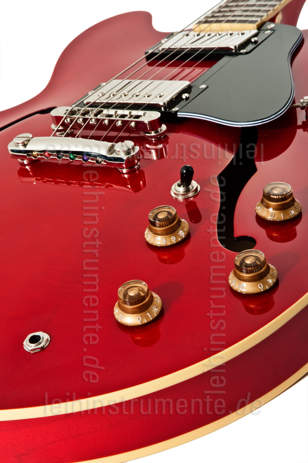 to article description / price Semi-Resonance Archtop Jazz Guitar BURNY RSA-65-CR Cherry Red + hardcase