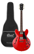 Semi-Resonance Archtop Jazz Guitar CORT SOURCE Cherry Red + gigbag