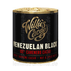 Large view Willie`s Cacao 100% - VENEZUELAN BLACK - CARENERO - 180g block for grating